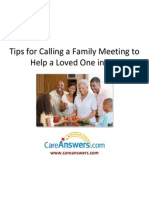 Tips for Calling a Family Meeting to Help a Loved One in Need 