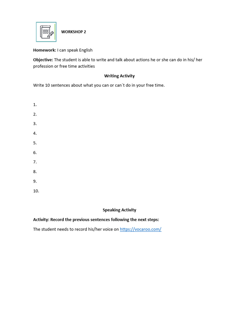 Workshop 2 | PDF