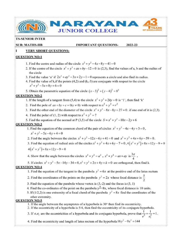 2B Important Questions | PDF