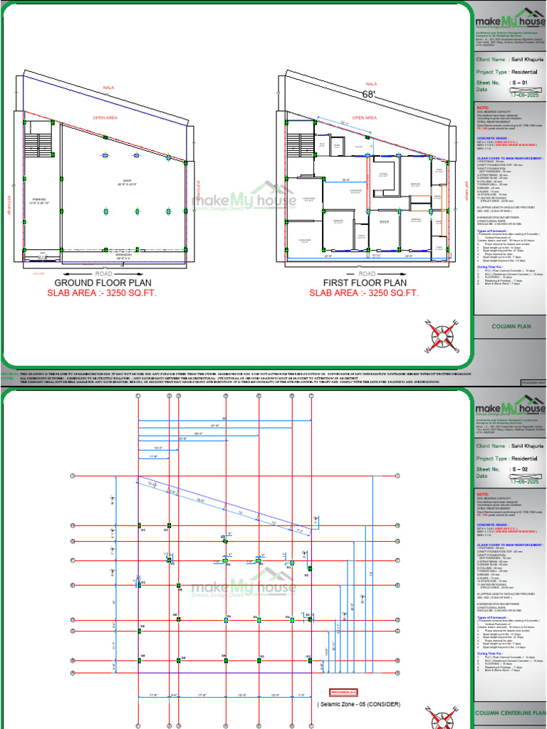 Structure Set 1 Drawing. | PDF | Architectural Elements | Structural ...