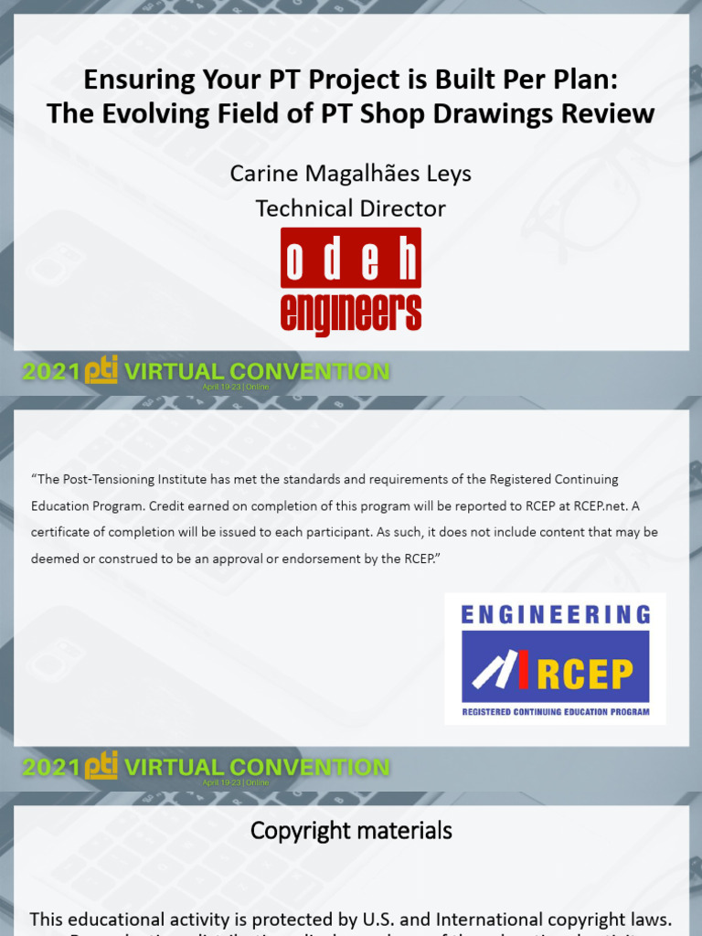 The Evolving Field of PT Shop Drawings Review | PDF | Prestressed Concrete
