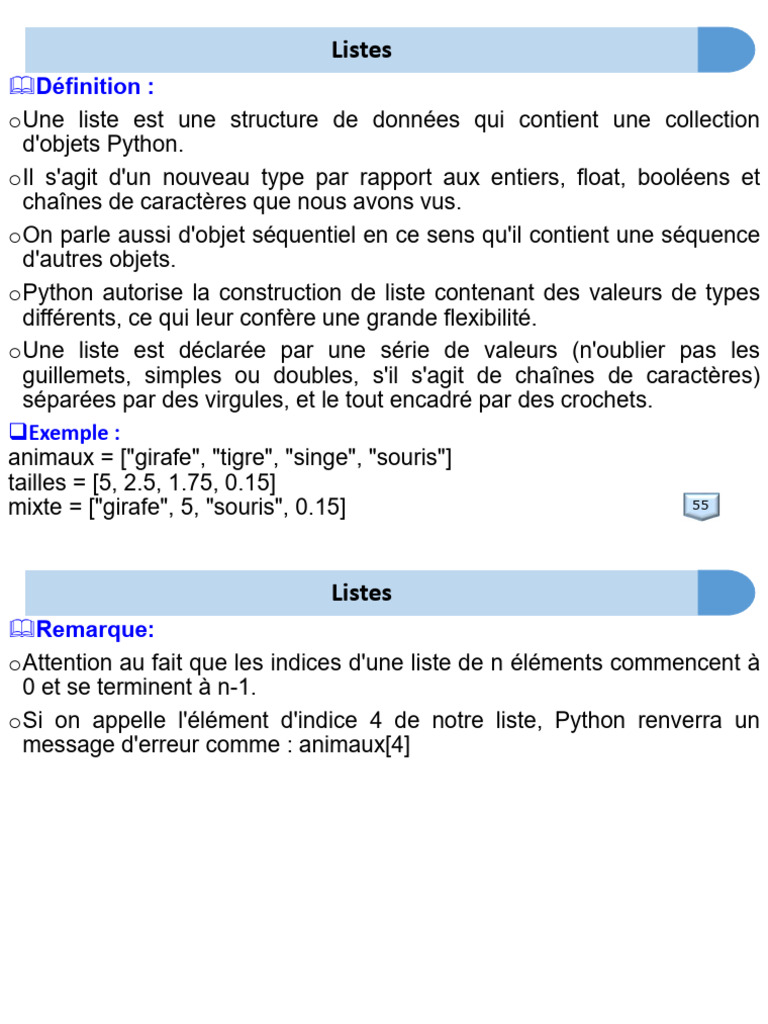Cours Python Sã© Ance3 2024 | PDF | Structure de contrôle | Python ...