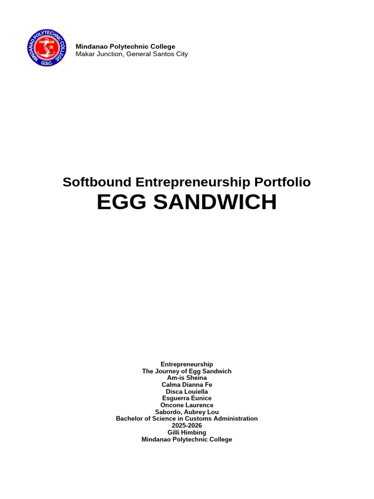 Entrep Paper | PDF | Meal | Fast Food