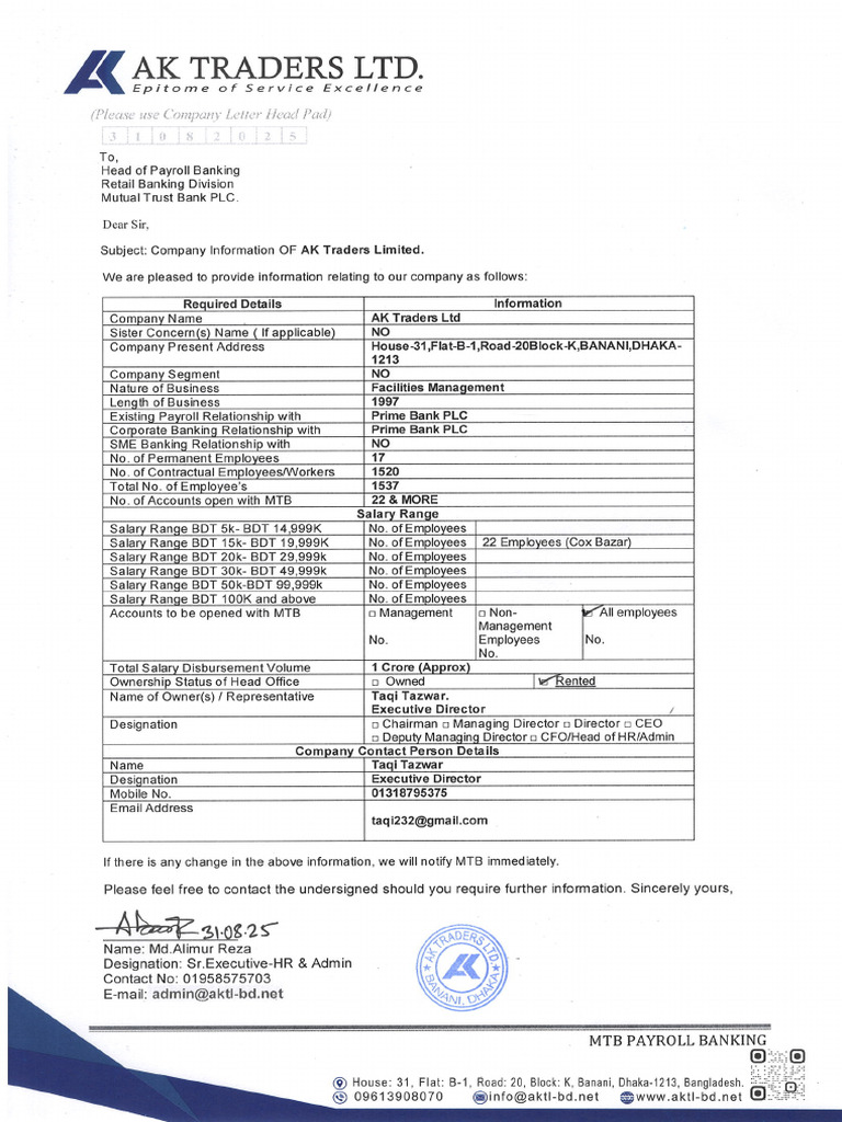 Document of Ak Traders | PDF