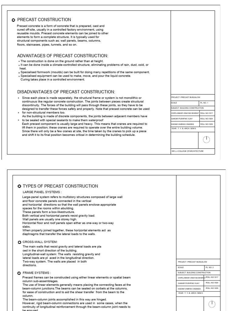 PRECAST | PDF | Precast Concrete | Concrete