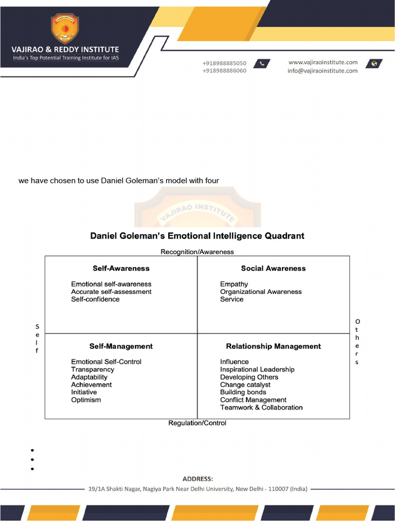 Ethics - EI Supportive Document - Vijay Sir-1 | PDF | Empathy ...