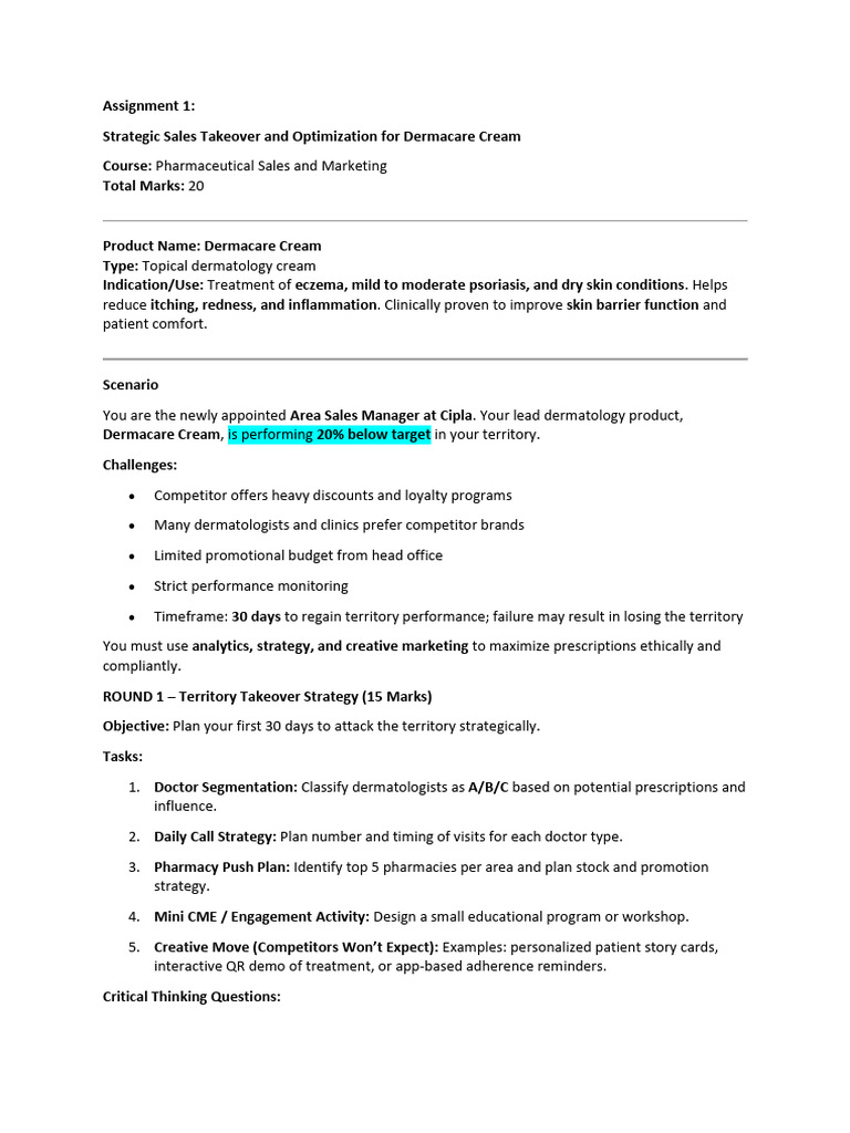 Assignment 1 Group 4 | PDF | Dermatology | Pharmacy