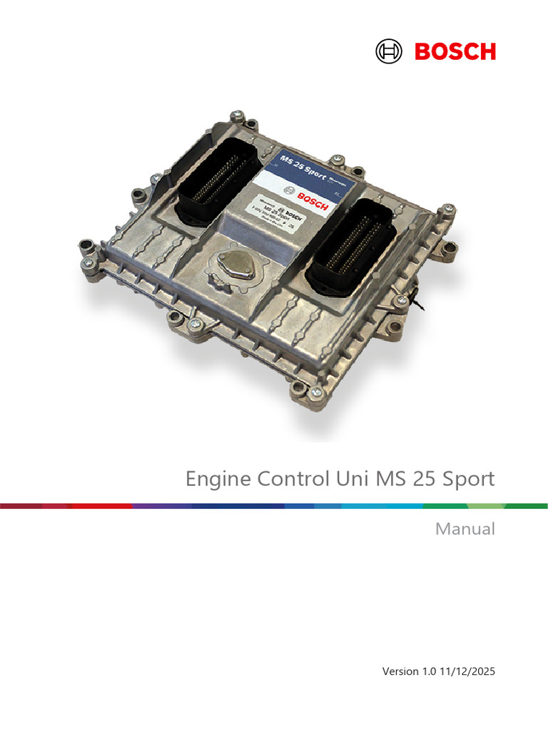 Operation Manual 67715595 Engine Control Unit MS 25 Sport | PDF ...
