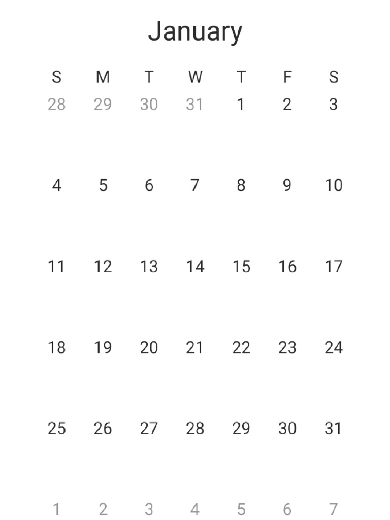 Simple Calendar | PDF