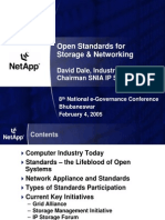 Open Standards For Storage & Networking: David Dale, Industry Evangelist Chairman SNIA IP Storage Forum