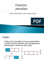 Teknik Baru Pengajaran Penambahan Pecahan Wajar Yg Sama Penyebut.