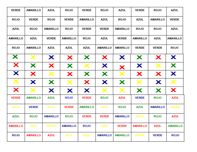 Test Stroop - A COLOR | PDF
