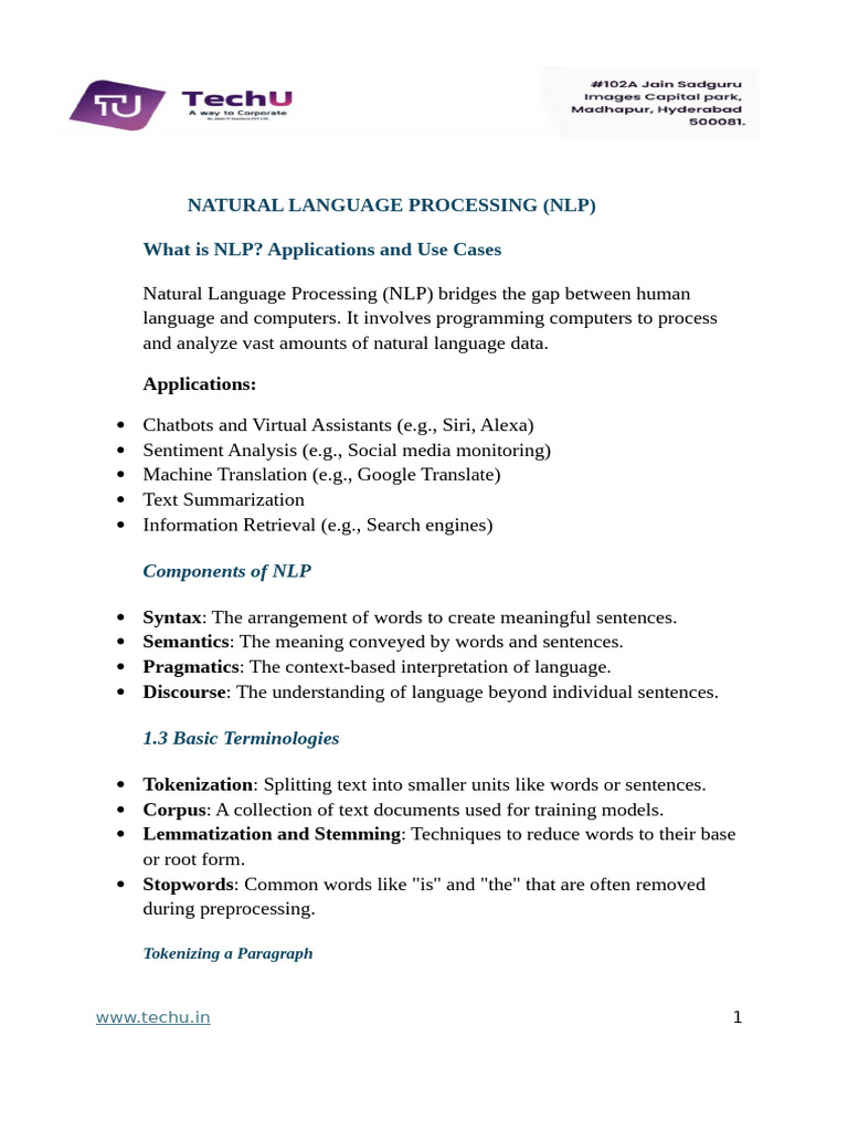 Final NLP Material | PDF | Linguistics | Information Science