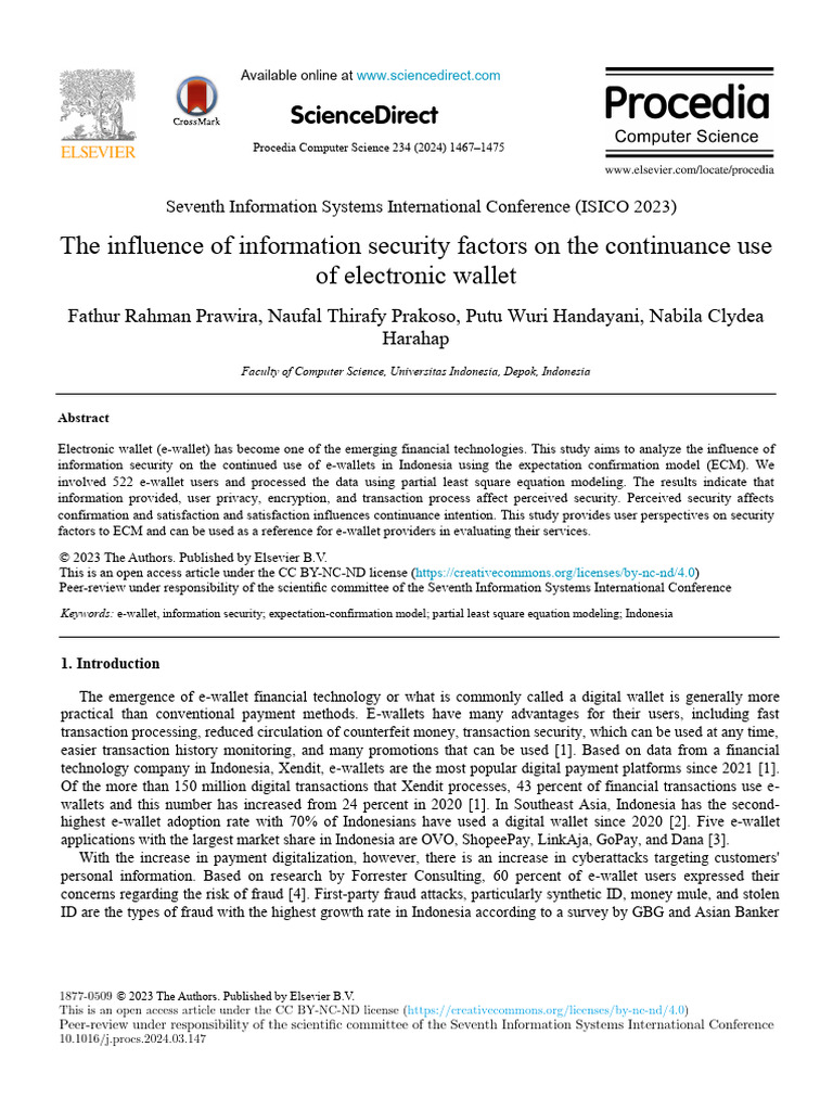 Sciencedirect e Wallet | PDF | P Value | Authentication