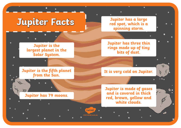 Au T 10001343 Jupiter Facts Display Poster English Ver 4 | PDF