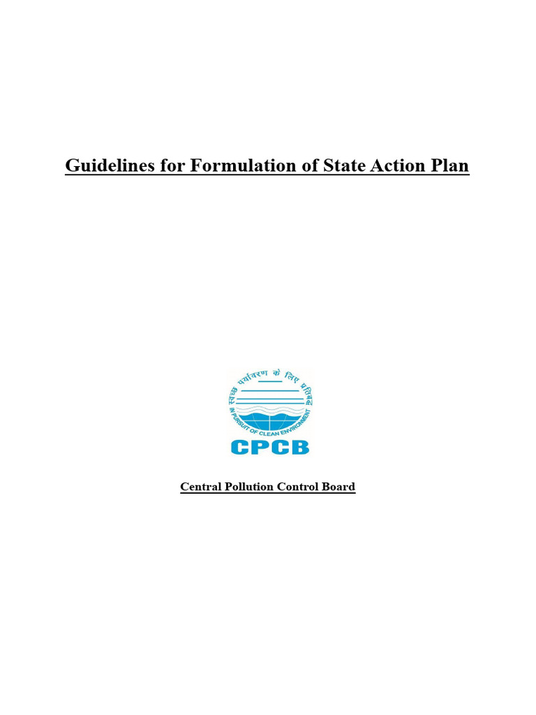 Final Guidelines State Action Plan With Annexure 1718281329865464 | PDF ...