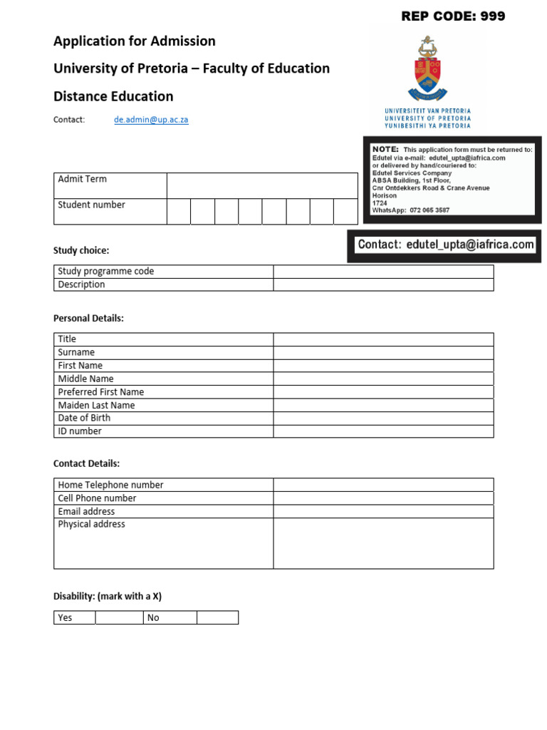 UP BEd Honours Application Form - 05!29!2025 | PDF | Loans | Credit