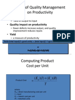 Effect of Quality Management On Productivity