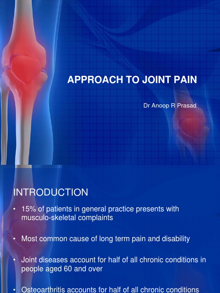 Approach to Joint Pain Arthritis Joint