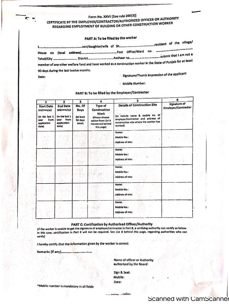 Form 27 English | PDF