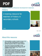 History: A Training Resource For Teachers of History in Secondary Schools