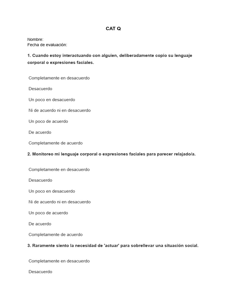 Cat Q | PDF | Comunicación humana