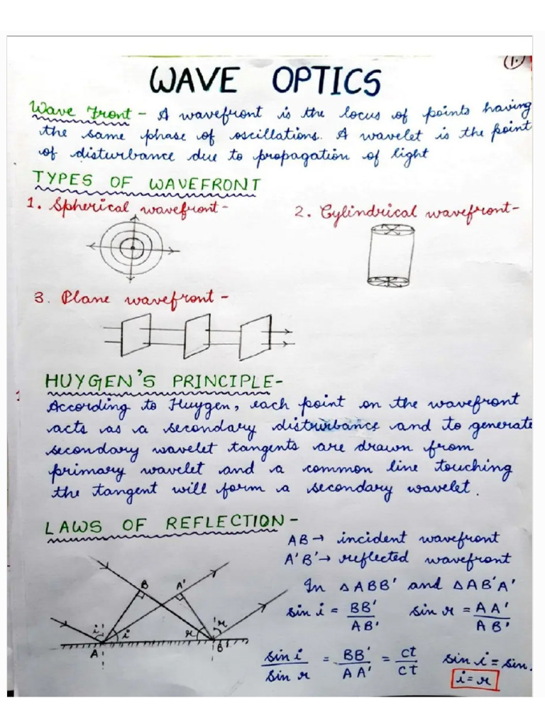 Wave Optics | PDF