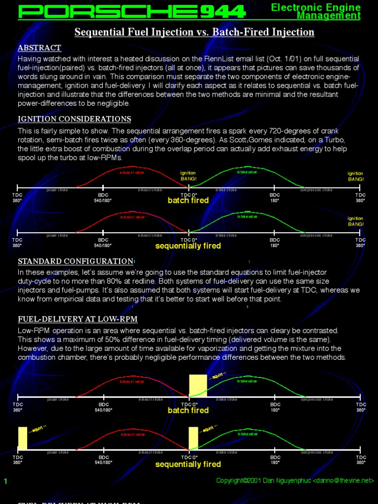 Sequential Vs Batch Firing | PDF | Fuel Injection | Combustion