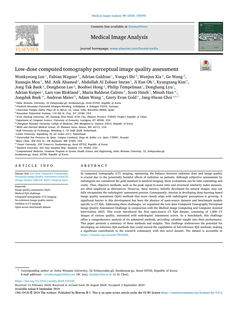 Low-Dose Computed Tomography Perceptual Image Quality Assessment | PDF ...