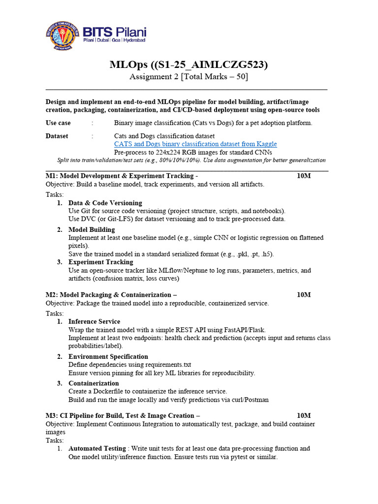 MLOPS Assignment2 | PDF | Information Technology | Computer Engineering
