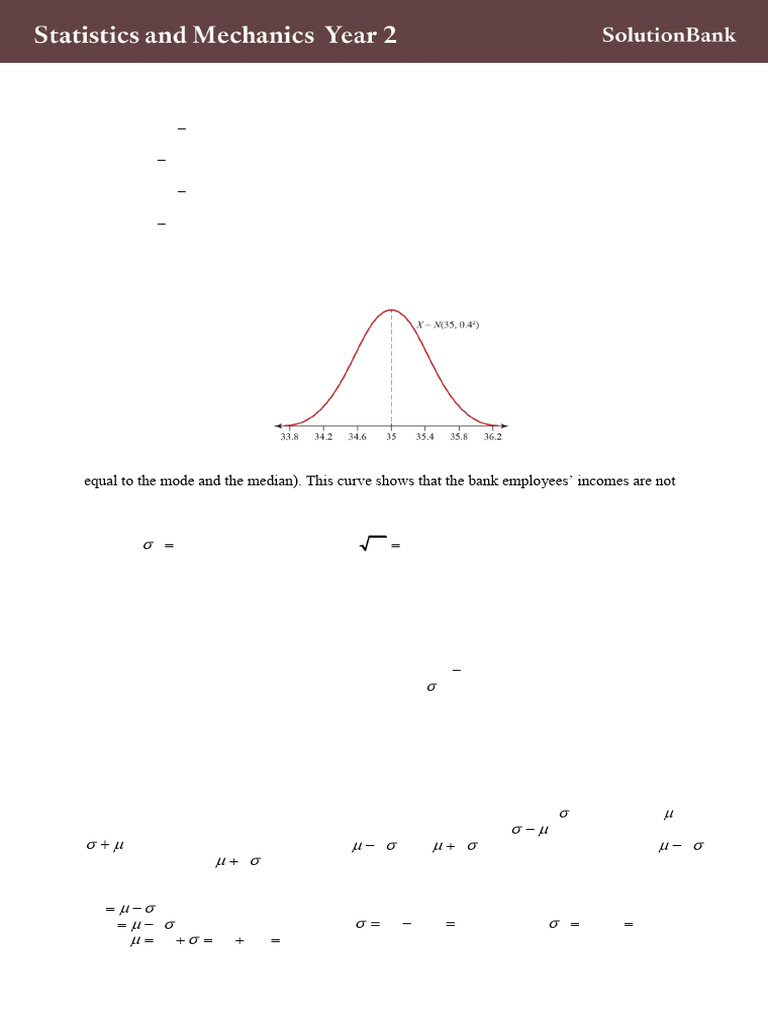 Edexcel SM2 Book2 Applied Exercise3A | PDF | Standard Deviation ...