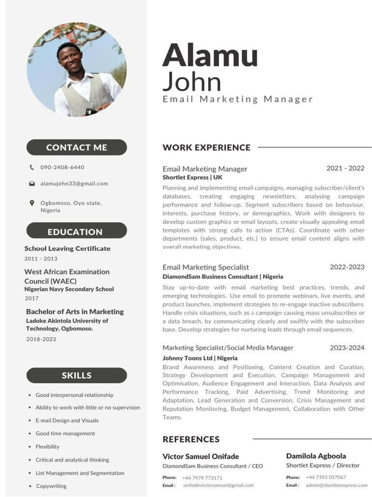 Alamu John CV | PDF