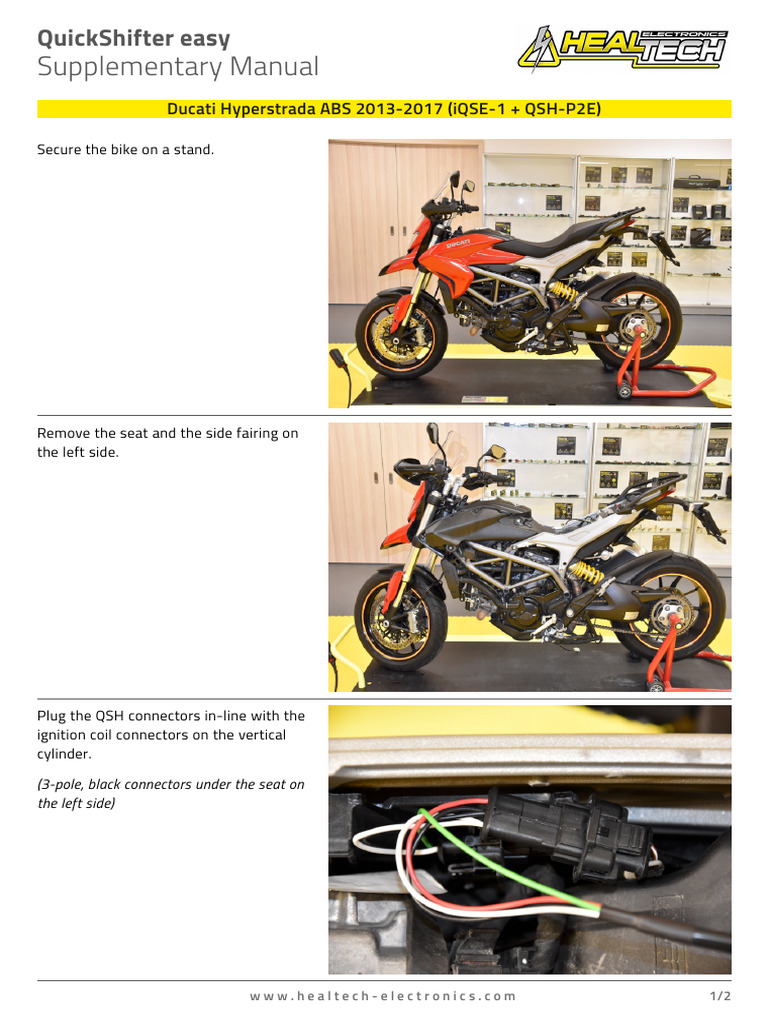 QSH-P2E Ducati Hyperstrada ABS 2013-2017 251101 112311 | PDF