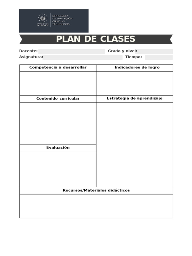 Plan de Clases - 2025 | PDF