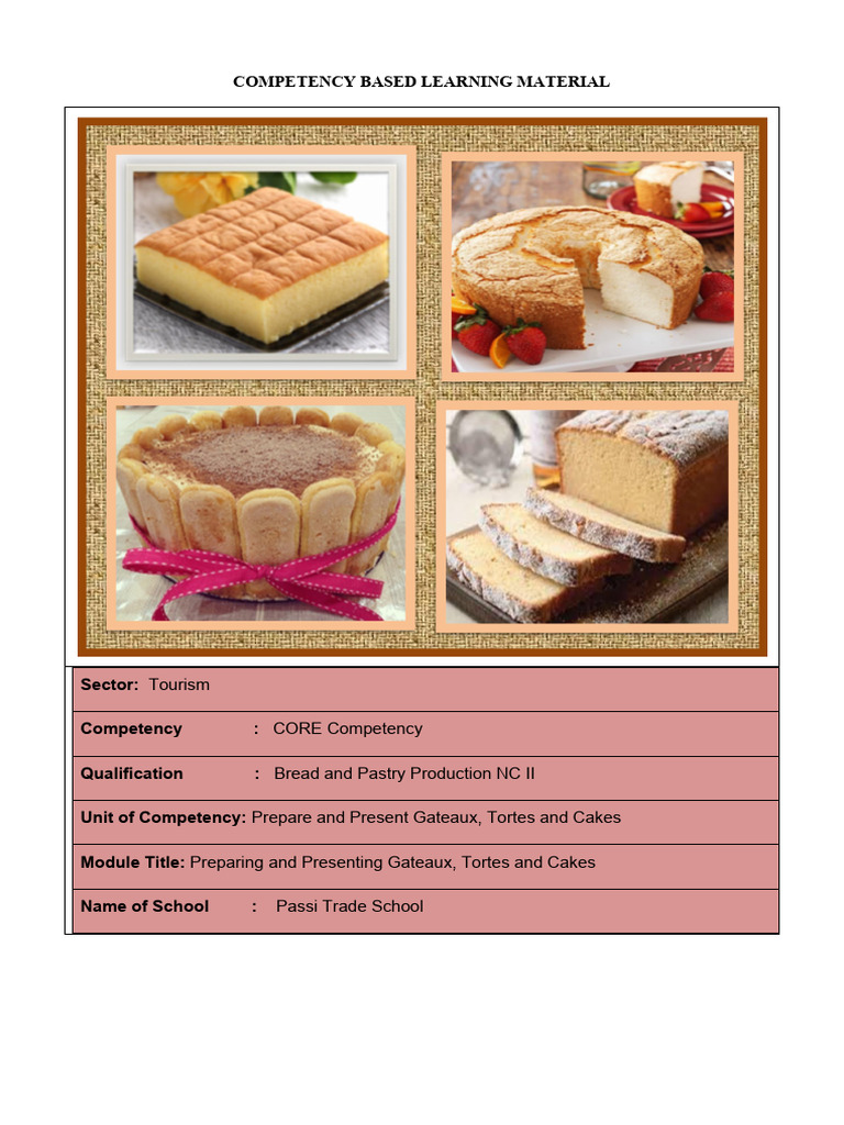 3 Prepare and Present Gateaux Tortes and Cakes With 21st Century | PDF ...