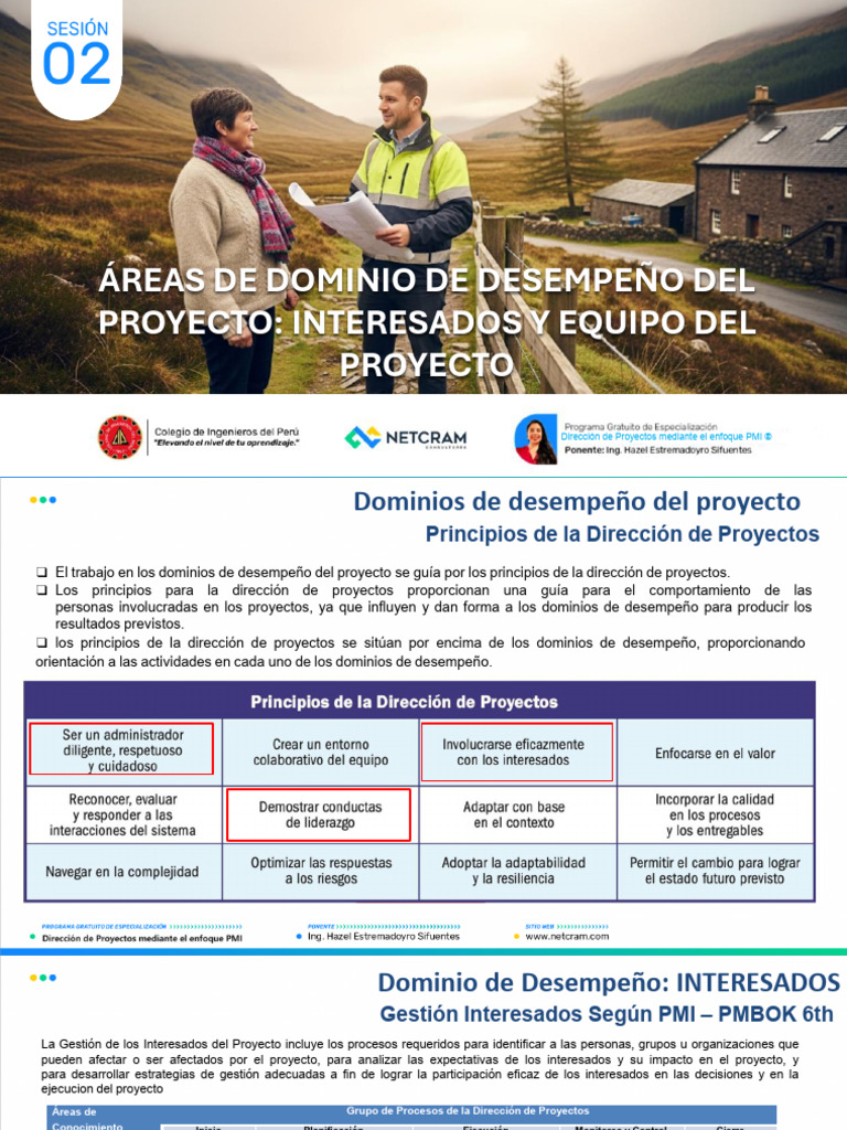 Sesion 2 - Dirección de Proyectos Mediante El Enfoque PMI | PDF ...
