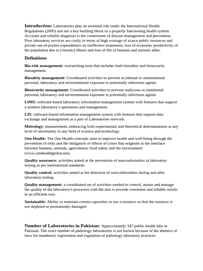 Establishing A Diagnostic Lab - M Ilyas 2484120 | PDF | Feasibility ...