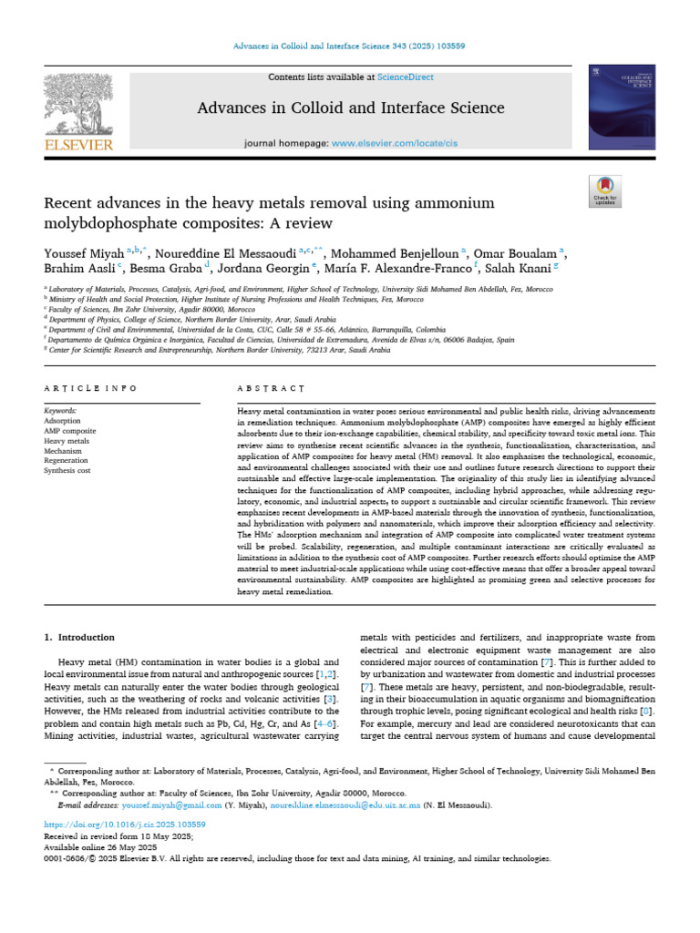 Advances in Colloid and Interface ScienceIF19-3 | PDF | Ion | Ion Exchange