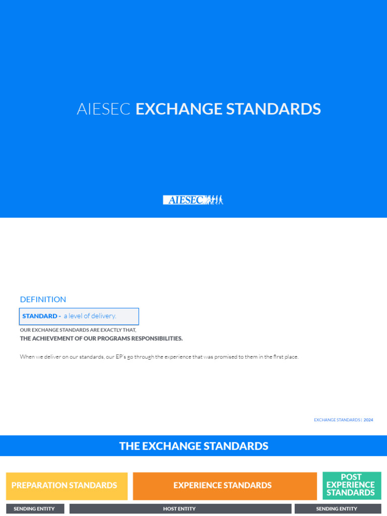 Exchange Standards (Aies - Ec - Exchangestandards) | PDF | Travel Visa ...