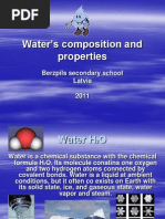 Water's Composition and Properties