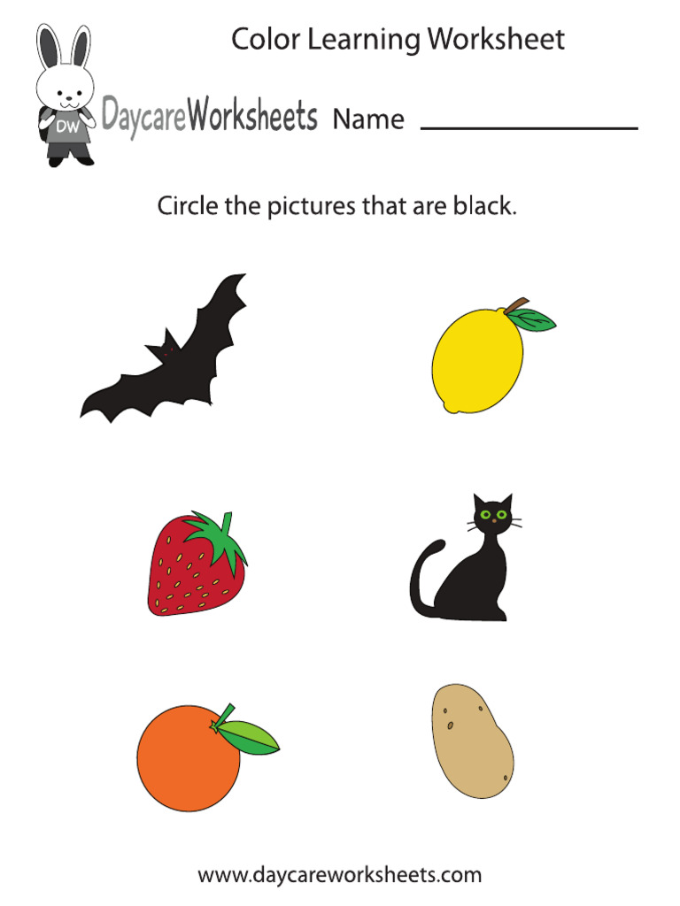 Color Learning Worksheet | PDF