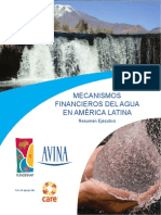 Mecanismos Financieros Del Agua Version Reducida