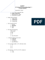 BC0037 OBJECT Oriented Programming Using C++ PAPER 2