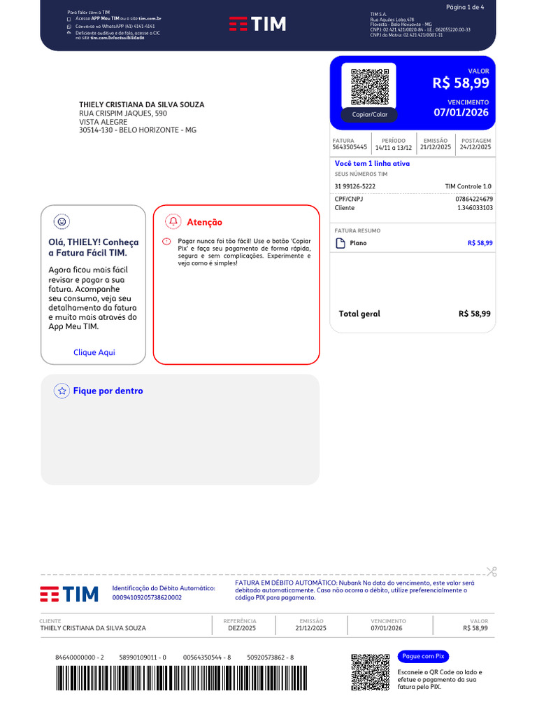 Invoice 1768095547298 | PDF | Bancos | Brasil