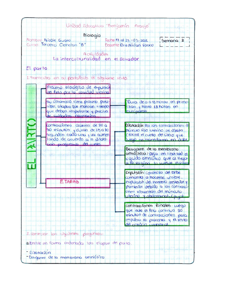 Guato Nicole .Semana 3, Biologia | PDF