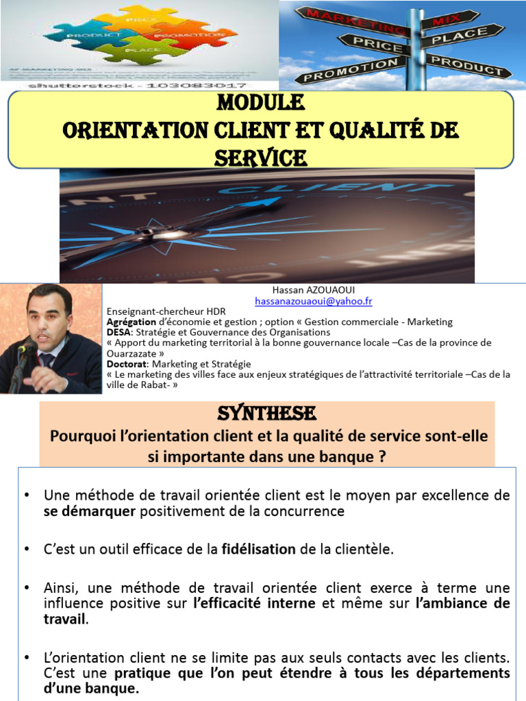Prez - Orientation Client Et Qualité de Service | PDF ...