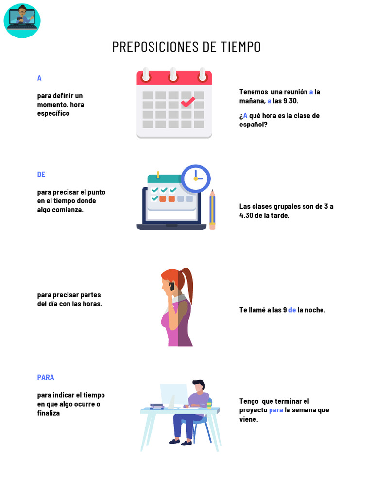 Preposiciones Espanol | PDF