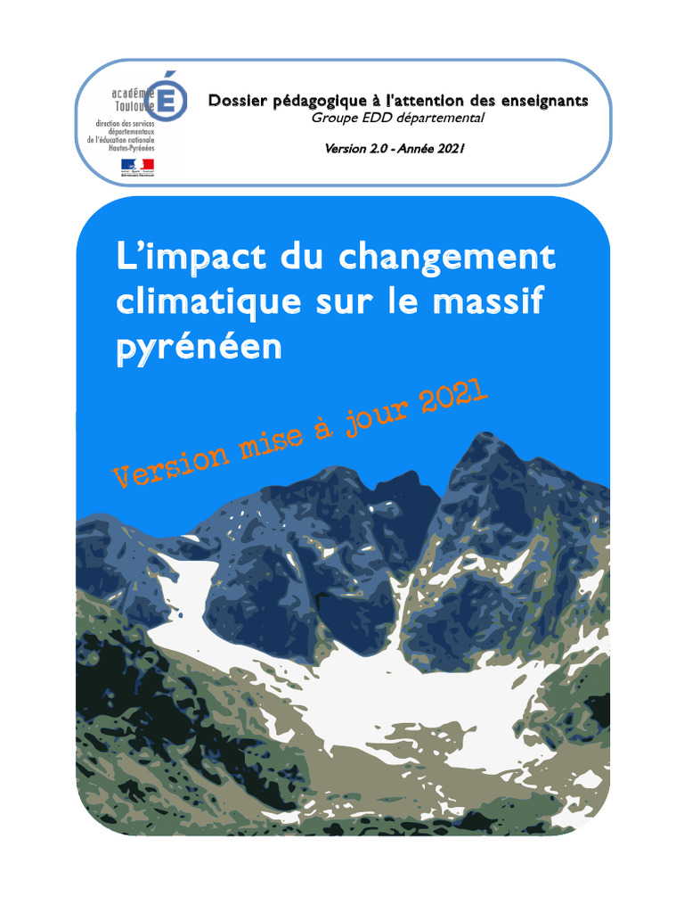 Documents Changement Climatique Pyrenees DA65-V2-2021 | PDF | Glacier ...