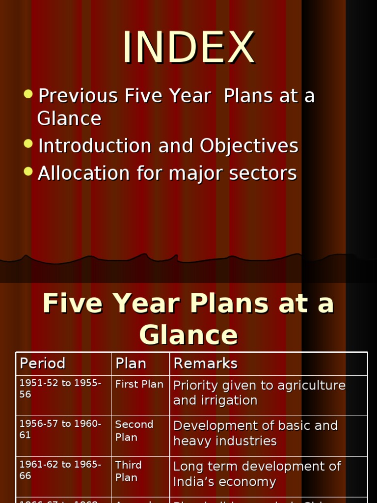 Presentation On 11th Five Year Plan Pdf Economies Wellness