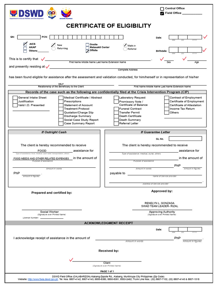 Updated Aics Akap Forms - XLSX C.E Glcor 1 | PDF